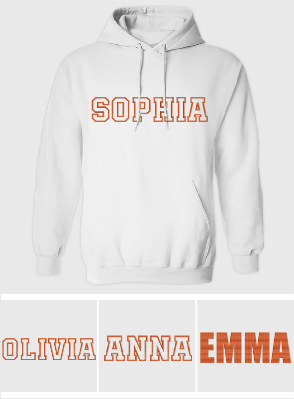 Personalisierter Hoodie mit Stickerei für Stiefmütter – individueller Name
