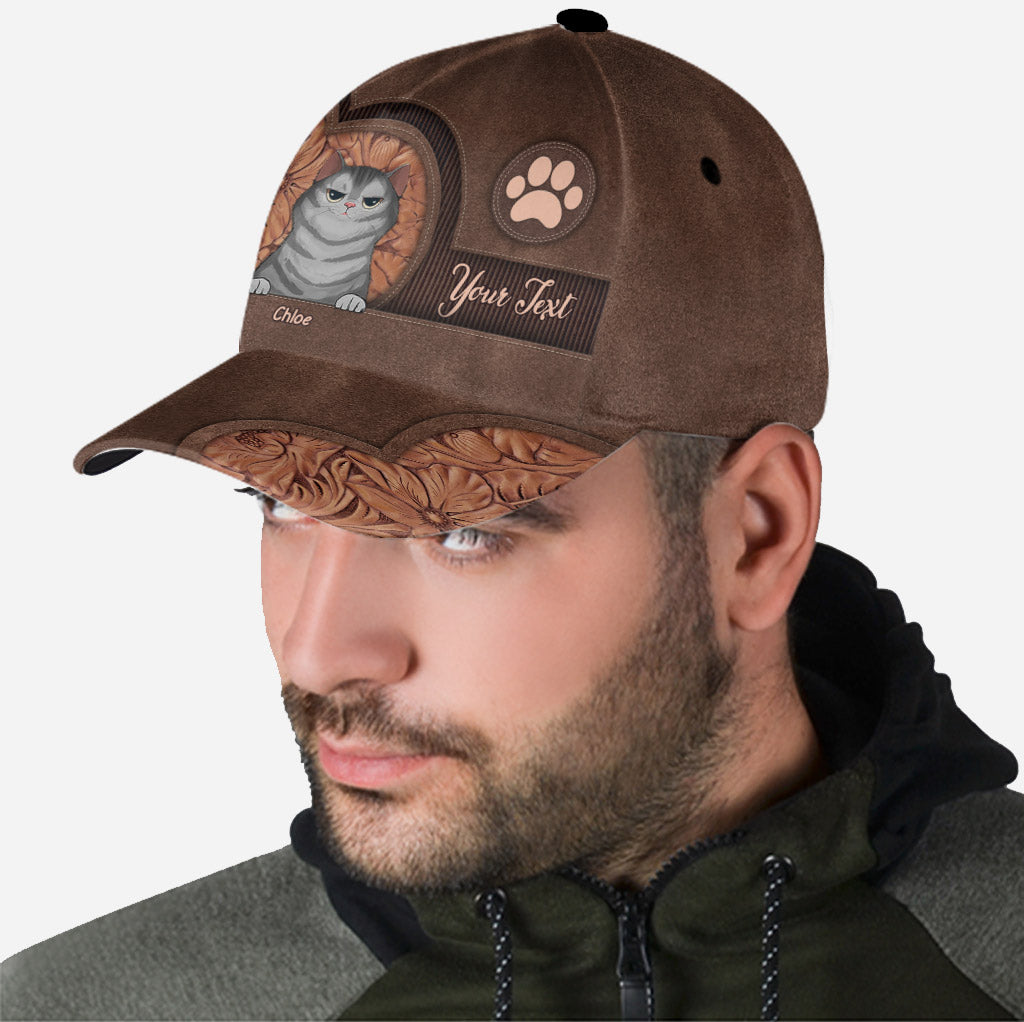Dog Cat Personalized Cap - Gift for dog lovers, dog lover, cat lover - Personalized Classic Cap