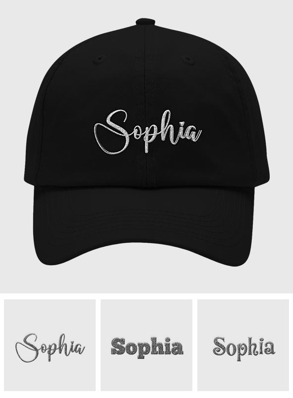 Personalisierte, bestickte klassische Kappe für die Tochter – individueller Name