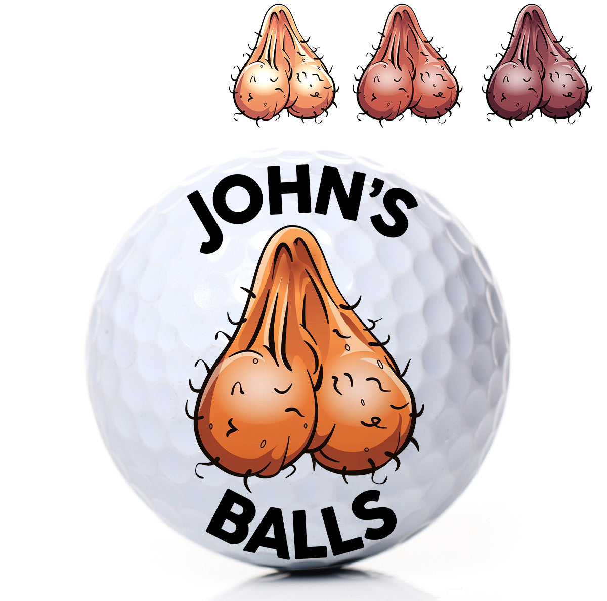 Balles de golf personnalisées - Cadeau de golf pour papa, lui, grand-père, mari - Balle de golf personnalisée