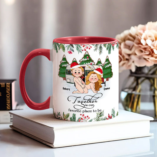 Together Is Our Favorite Place To Be - Personalized Camping Accent Mug