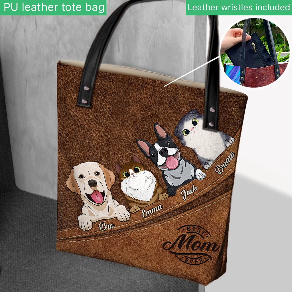 Best Mom Ever - Personalized Dog Tote Bag