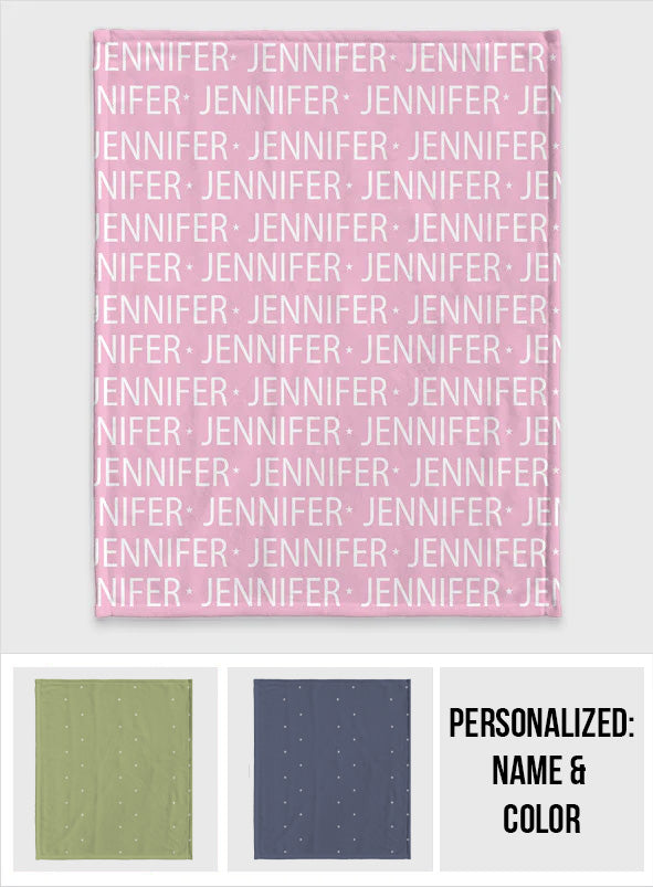 Custom Name Pattern - Personalized Mother Blanket