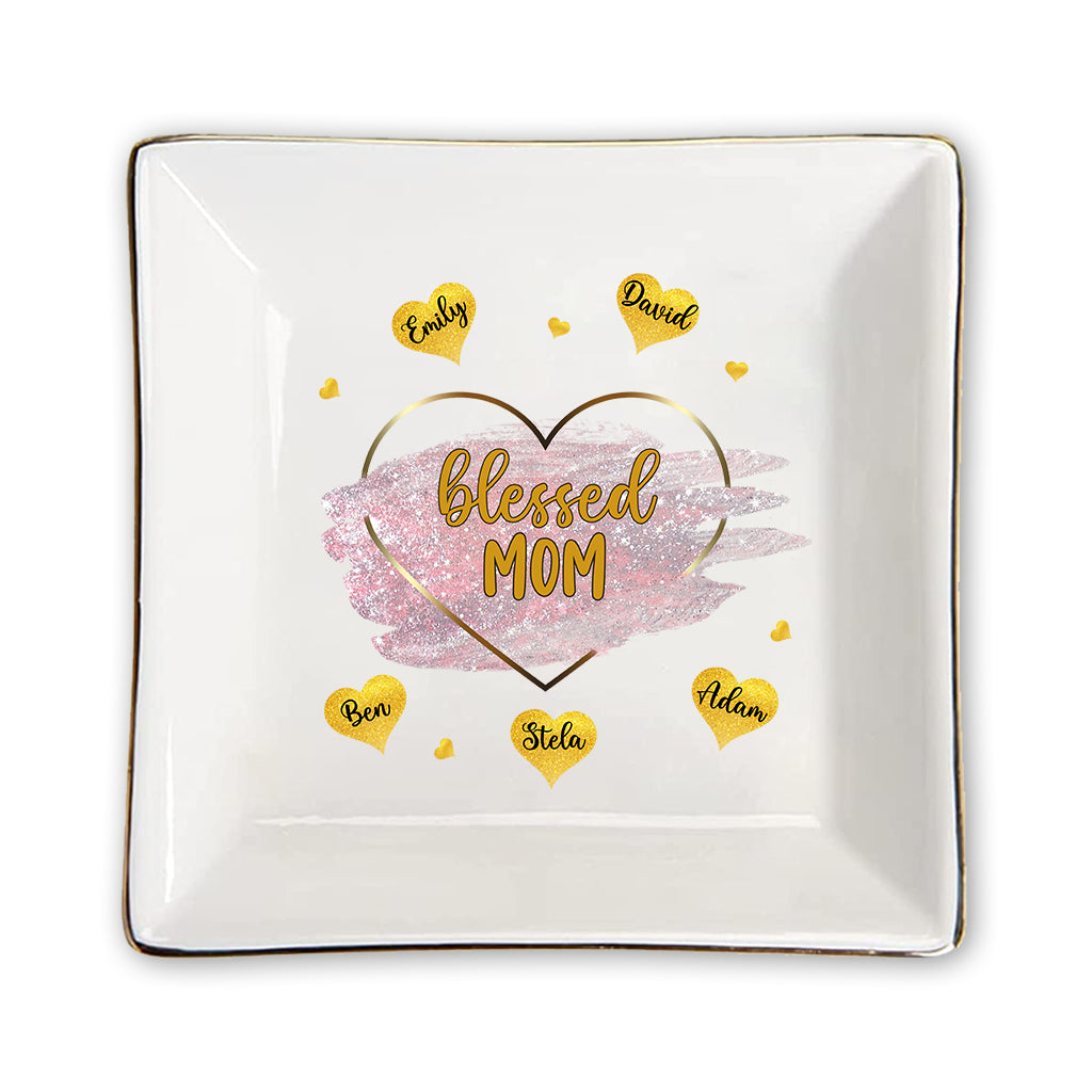 Blessed Grandma - Gift for mom, grandma - Personalized Jewelry Dish