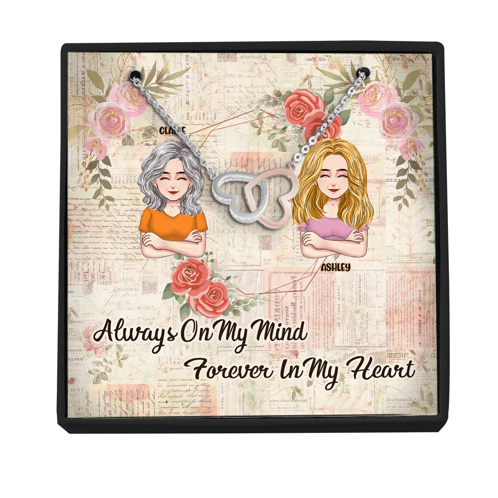 I Love You Mom - Personalized Mother Necklace