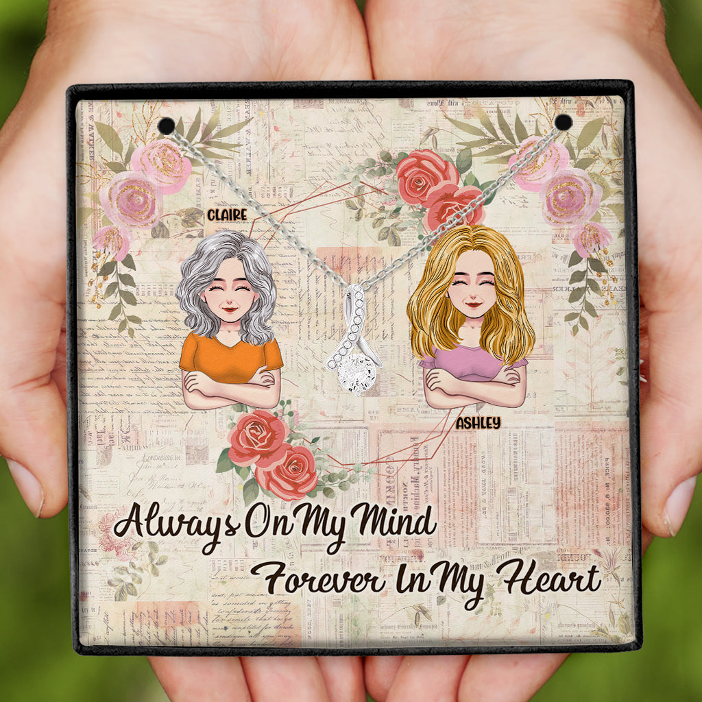 I Love You Mom - Personalized Mother Necklace