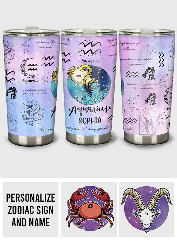 Zodiac Sign Tumbler - Personalized Tumbler