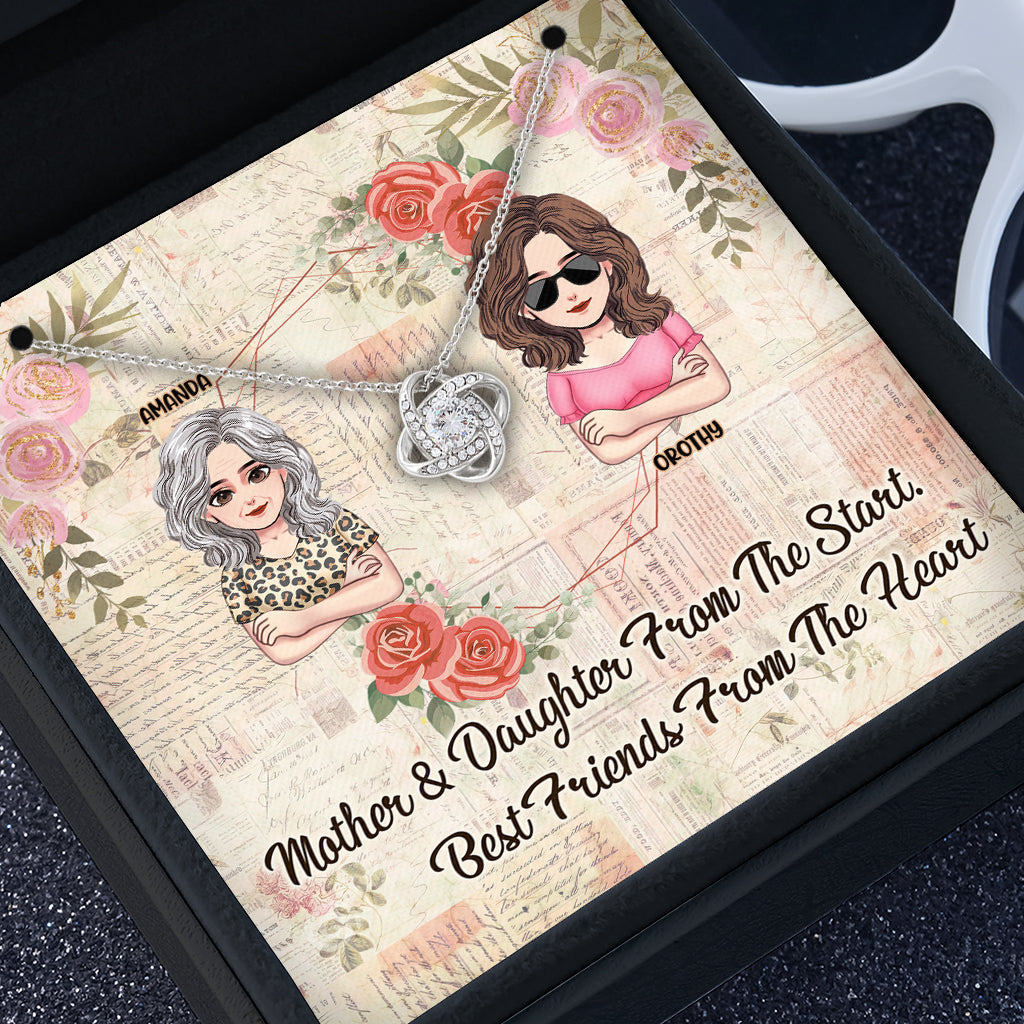 I Love You Mom - Personalized Mother Necklace