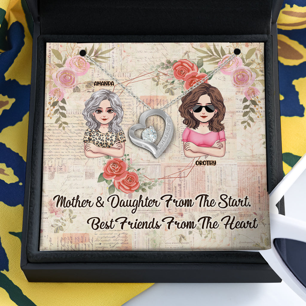 I Love You Mom - Personalized Mother Necklace