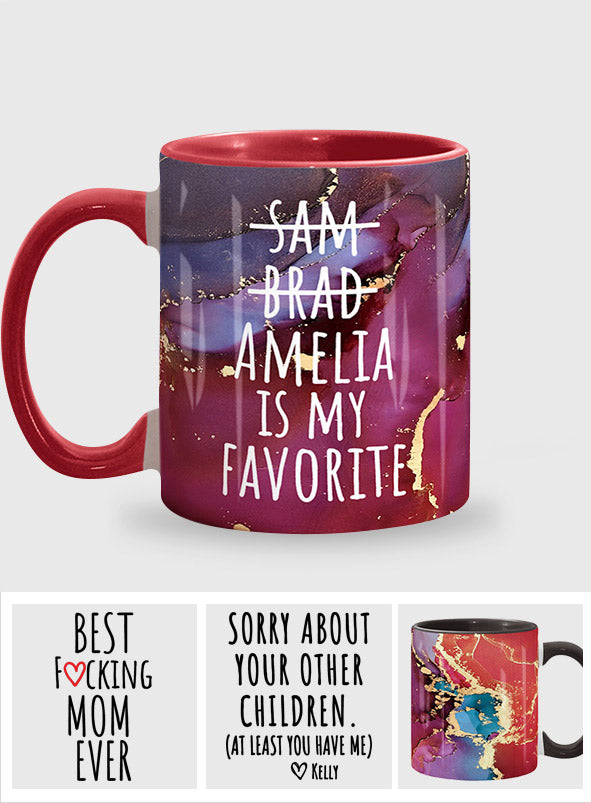 My Favorite Kid - Personalized Mother Accent Mug