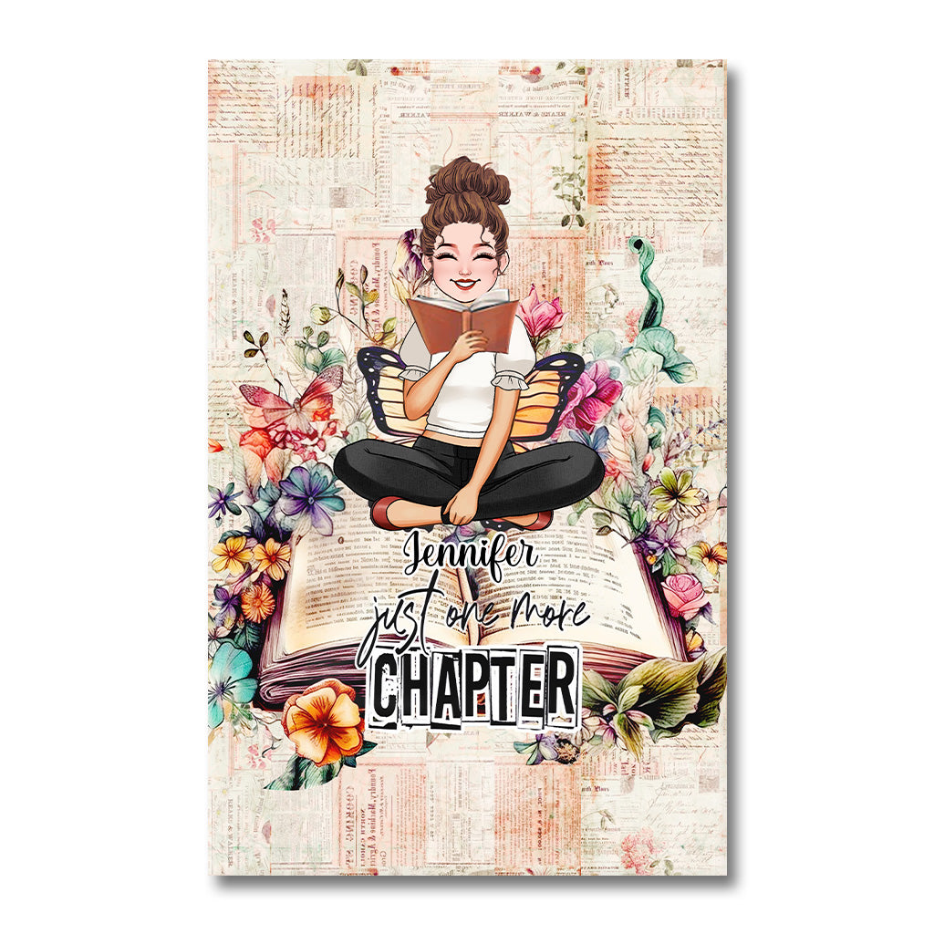 Just One More Chapter - Personalized Book Canvas And Poster