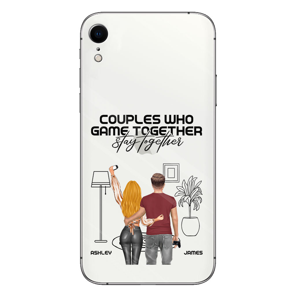 Couples Who Game Together Stay Together - Personalized Video Game Clear Phone Case