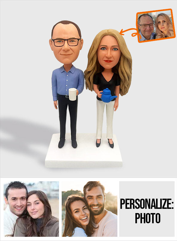 Custom Figure - Personalized Husband And Wife Bobblehead