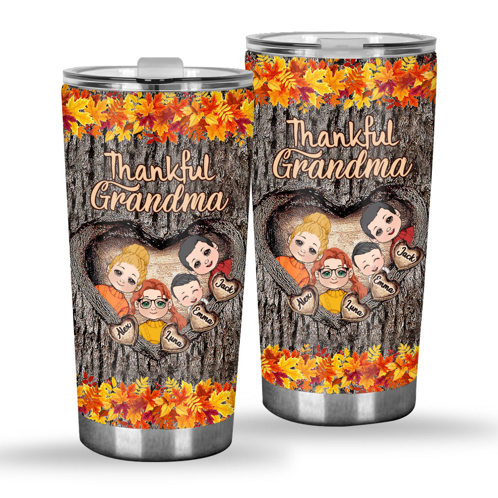 Thankful Grandma - Gift for grandma - Personalized Tumbler