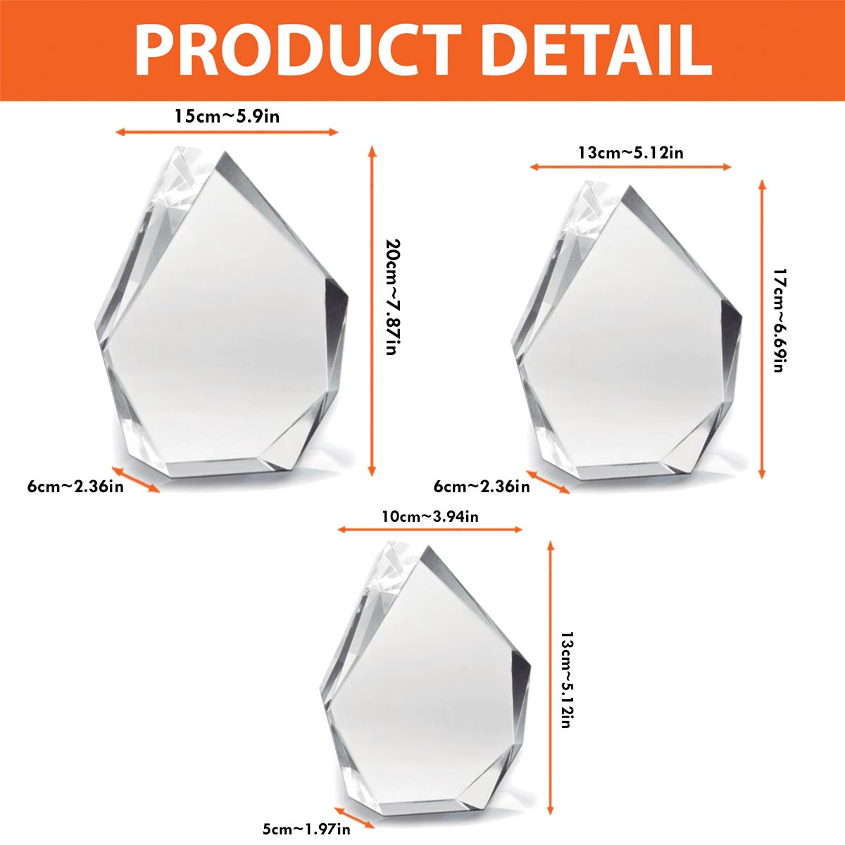 Custom Photo - Personalized Memorial Laser Engraving 3D Iceberg Shaped Crystal Lamp