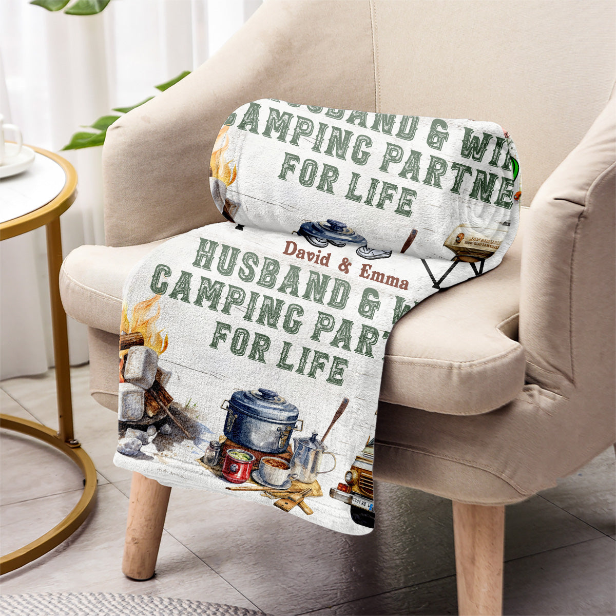 Camping Life - Personalized Camping Blanket