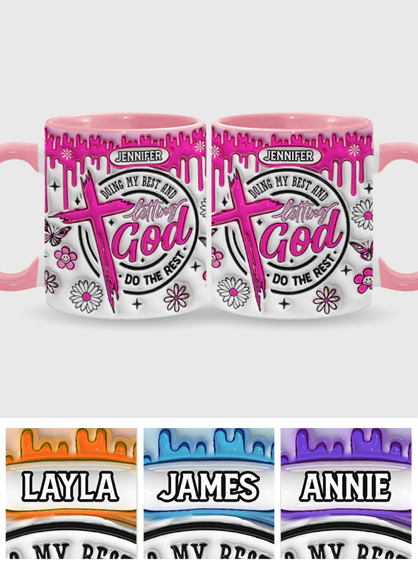 Ich gebe mein Bestes – Personalisierte Tasse mit christlichem Akzent