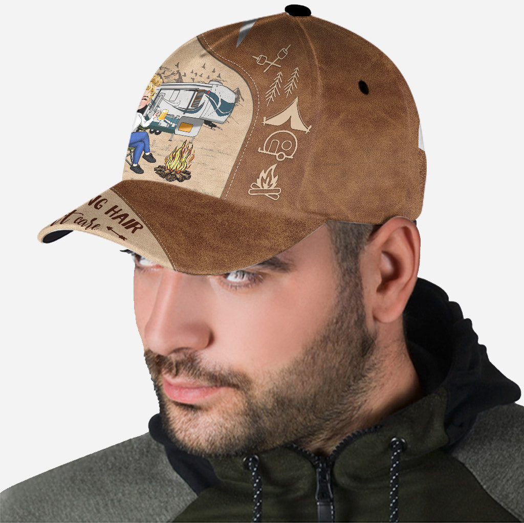Camping Hair Don't Care - Personalized Camping Classic Cap