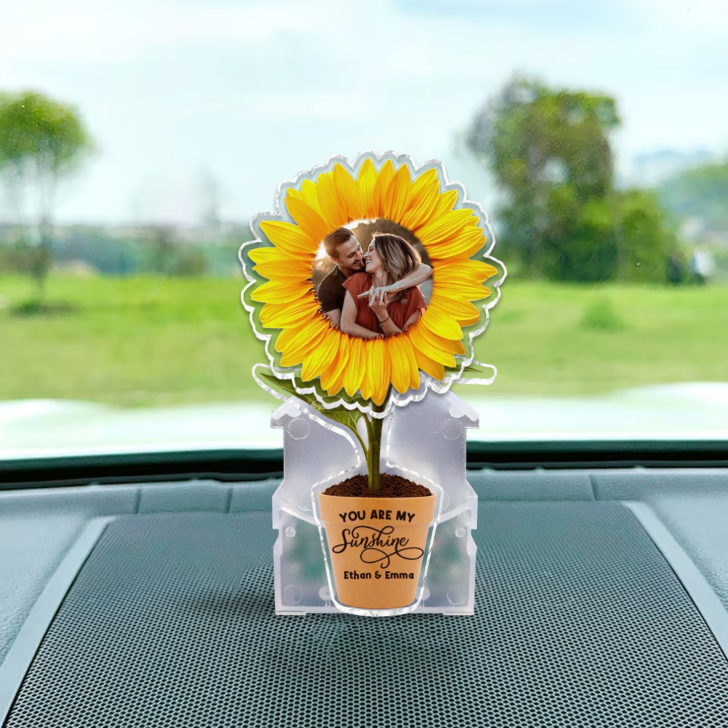 You Are My Sunshine - Gift for husband, wife, boyfriend, girlfriend, mom, grandma - Personalized Custom Shaking Head