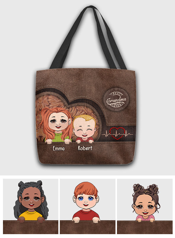 Best Grandma/ Mom Ever Personalized Tote - Gift for grandma, mom, mom, aunt - Personalized Tote Bag