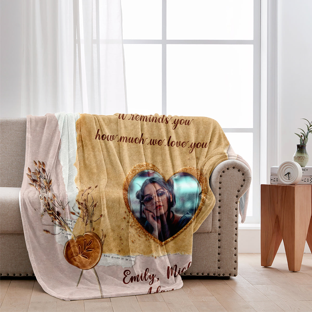 Grandma Mama - Gift for grandma, mom, dad, grandpa, aunt, uncle, sister, brother, husband, wife, friend - Personalized Blanket