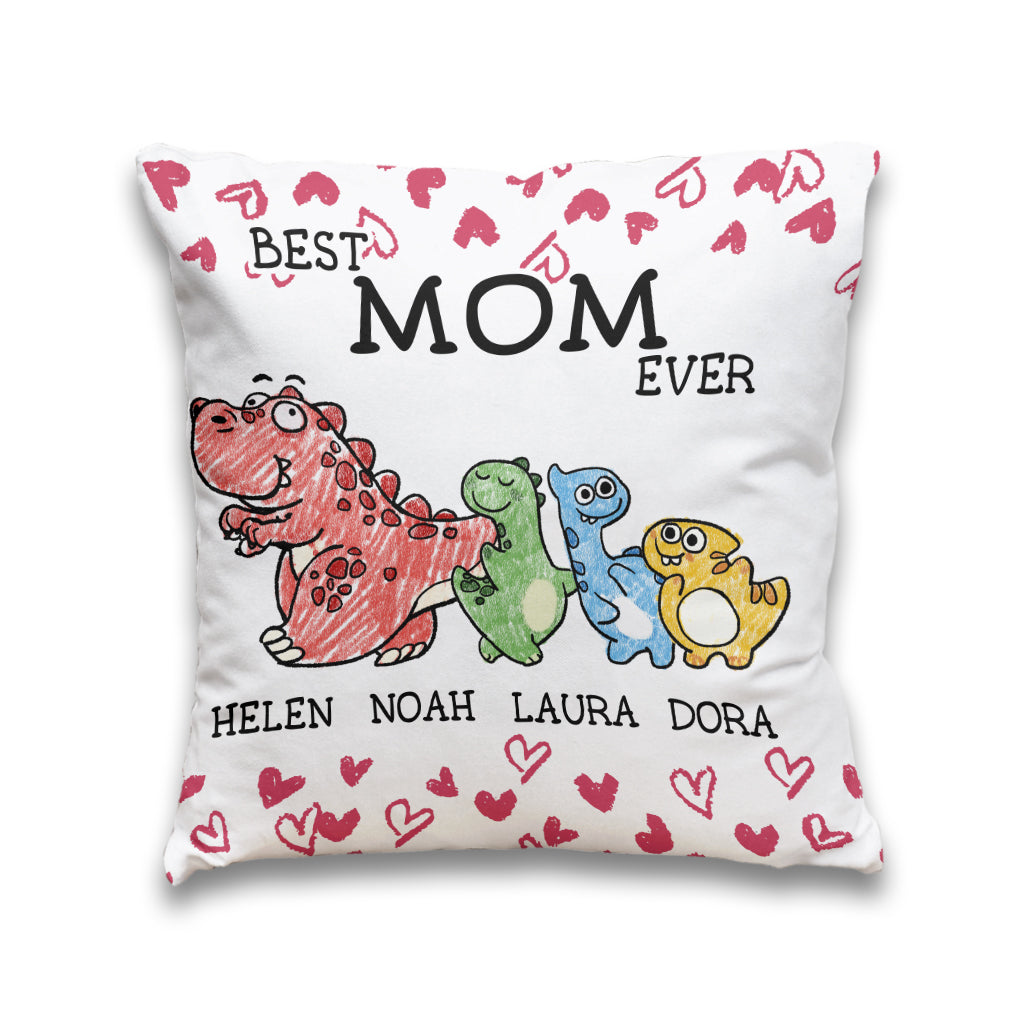 Best Mimisaurus Ever - Gift for grandma, mom, aunt - Personalized Throw Pillow