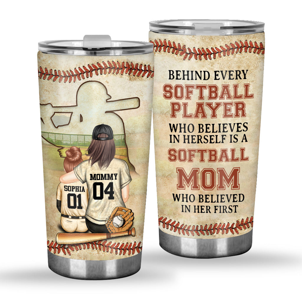Softball Mom Believe - Personalisierter Softball-Becher