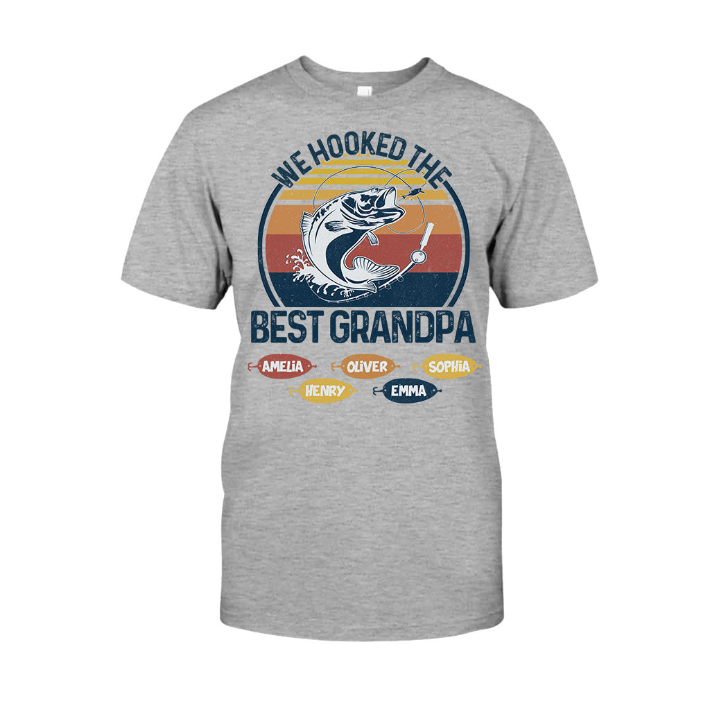 We Hooked The Best Dad Fishing Dad Grandpa - Fishing gift for dad, grandpa - Personalized T-shirt And Hoodie