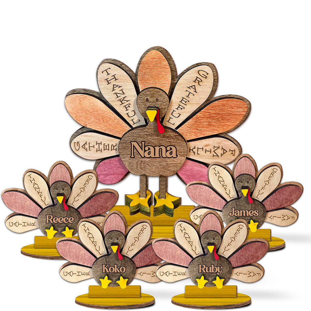 Thankful Grandma - Personalized Farmer Freestanding Wood Plaque