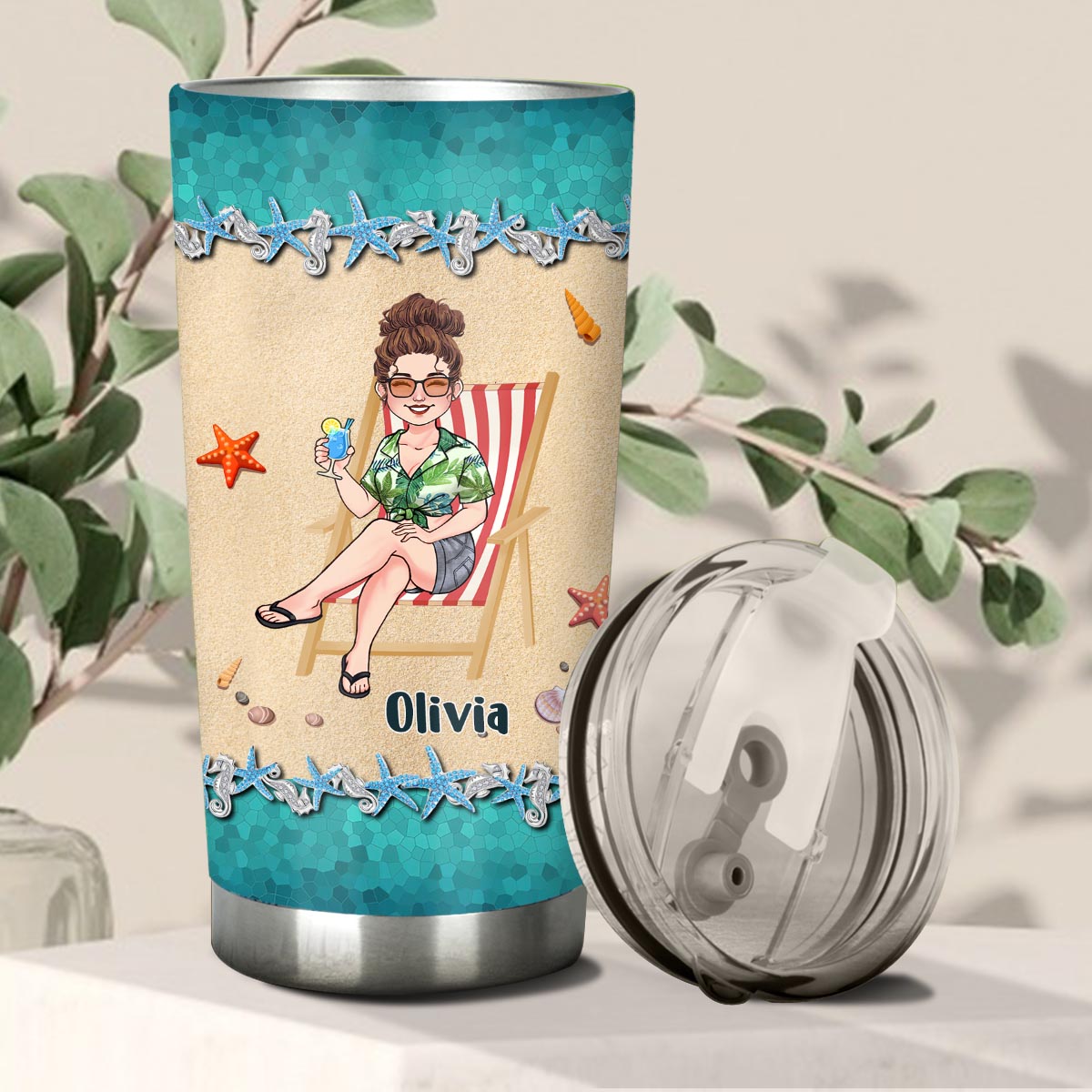 Life Is Better At The Beach - Personalized Sea Lover Tumbler