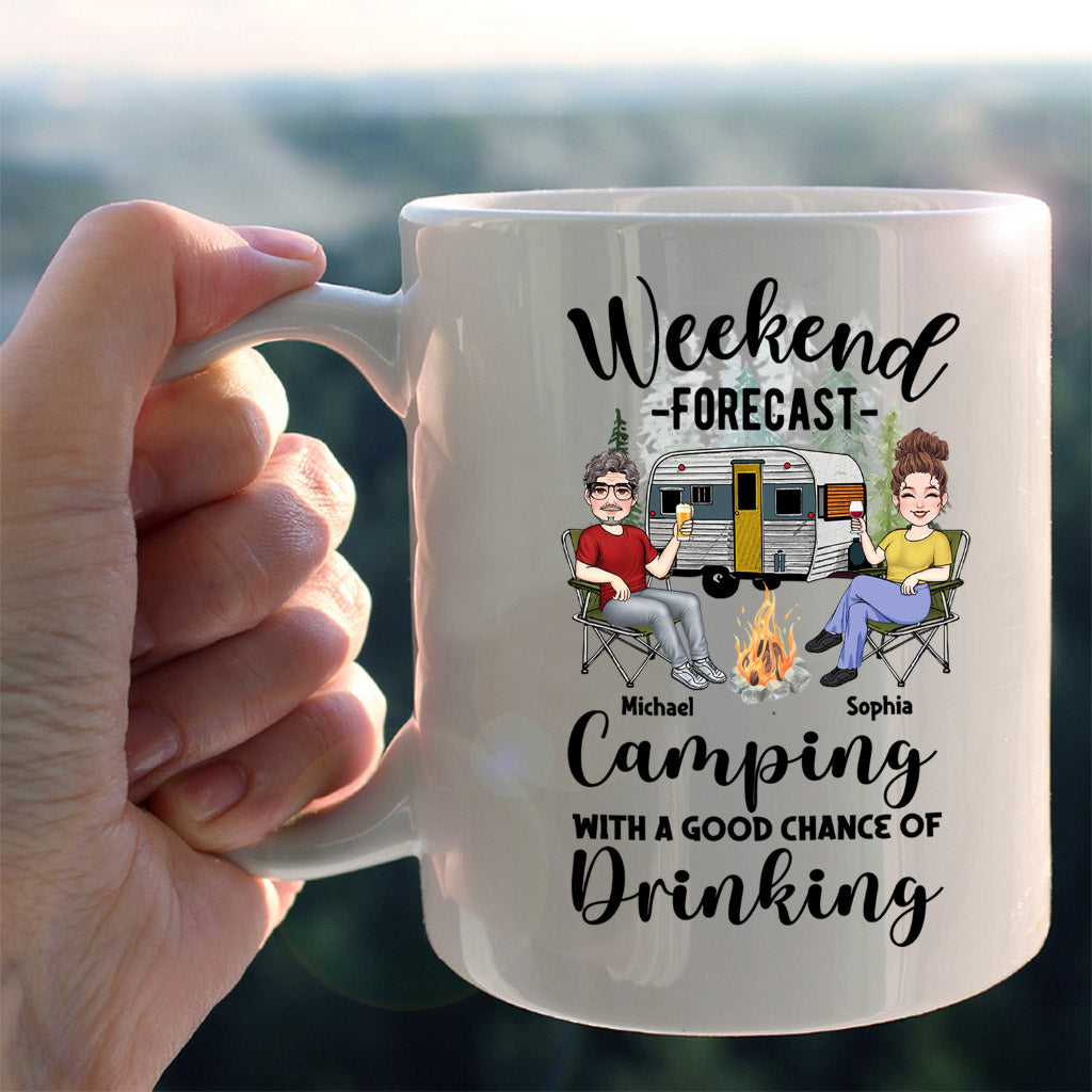 Weekend Forecast - Personalized Camping Mug