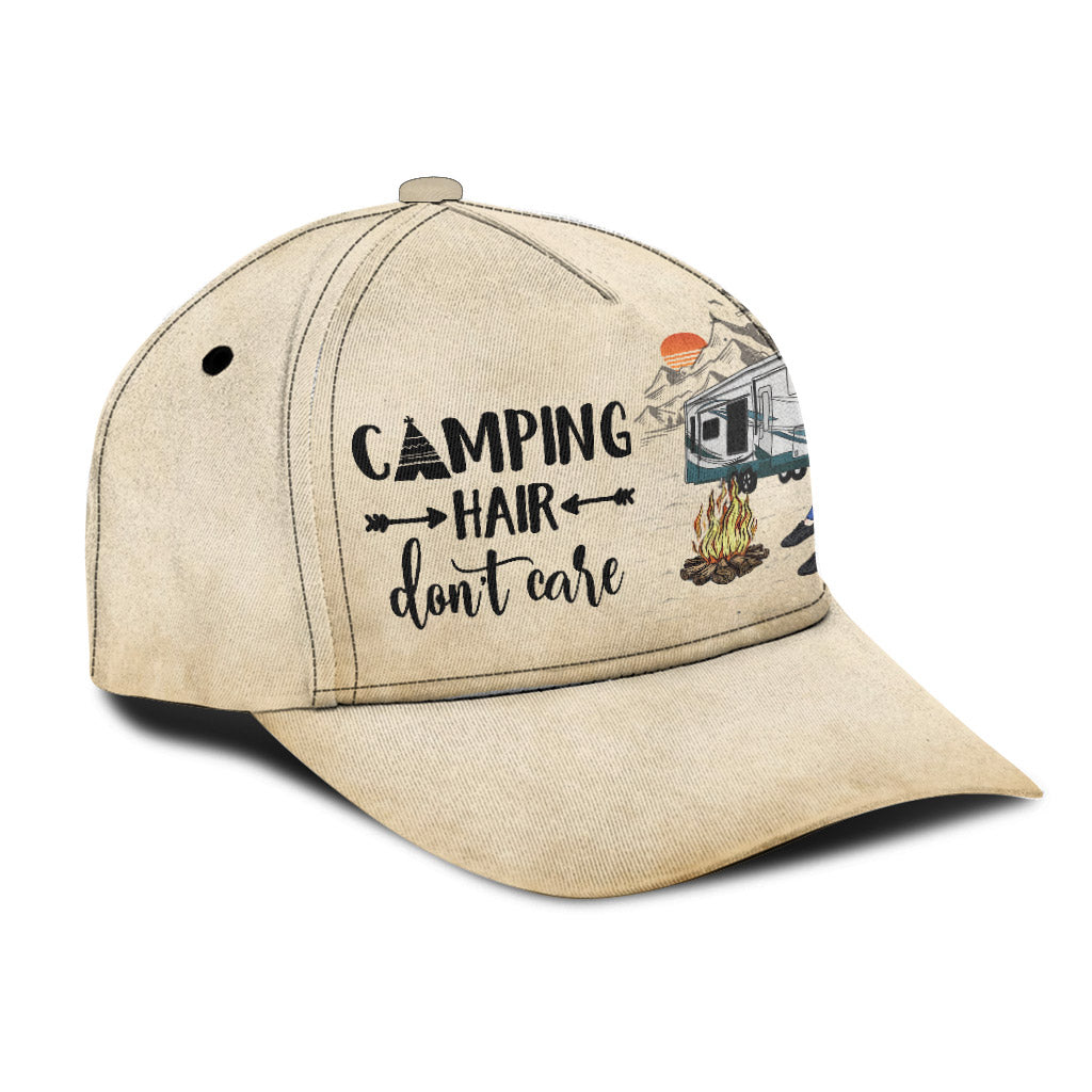 Camping Hair Don't Care - Personalized Camping Classic Cap