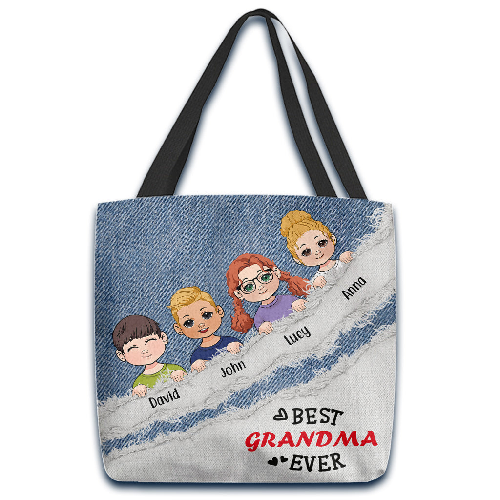 Best Grandma Ever - Personalized Grandma Tote Bag