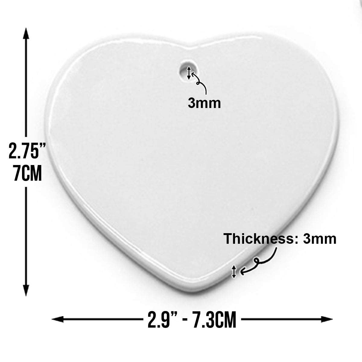 I'm Always With You Angel Wings - Memorial gift for loss of dad - Personalized Ceramic Heart Ornament