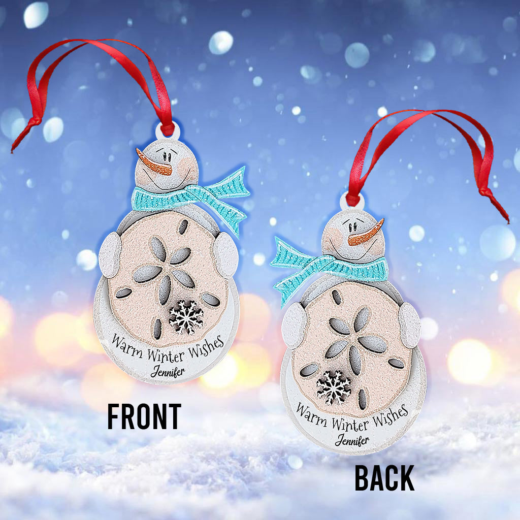 Warm Winter Wishes - Personalized Sea Lover Ornament