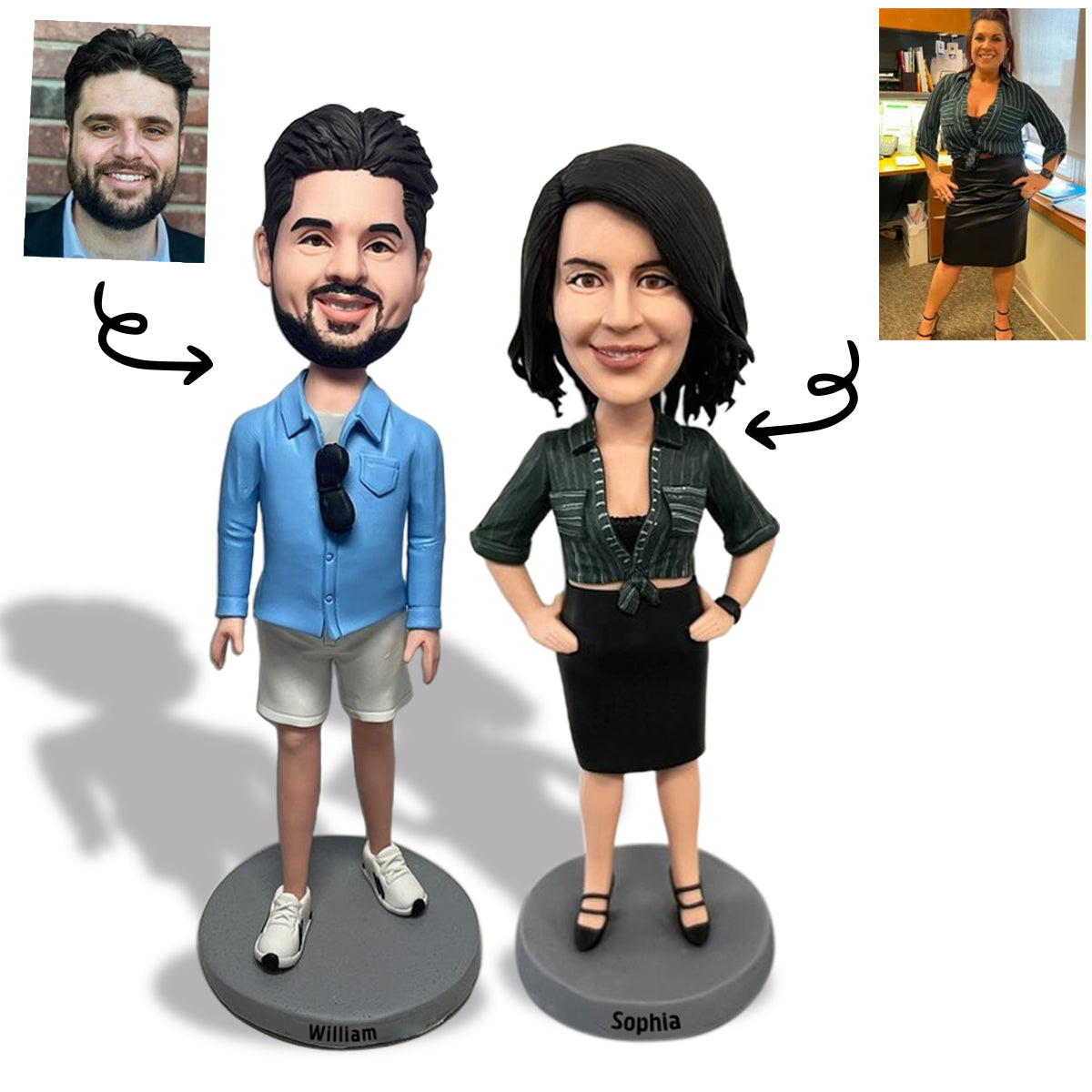 You Will Be Missed - Gift for colleague - Personalized Bobblehead