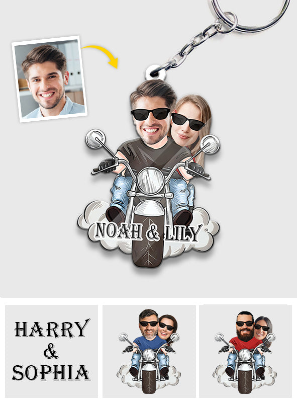 I'll Always - Biker gift for husband, wife, boyfriend, girlfriend - Personalized Keychain