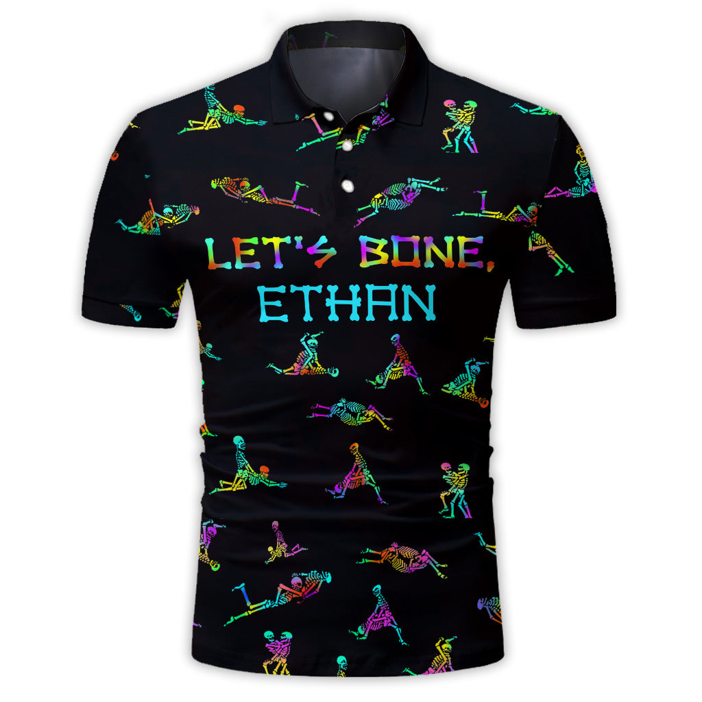 Let's Bone - Personalized Skull Polo Shirt