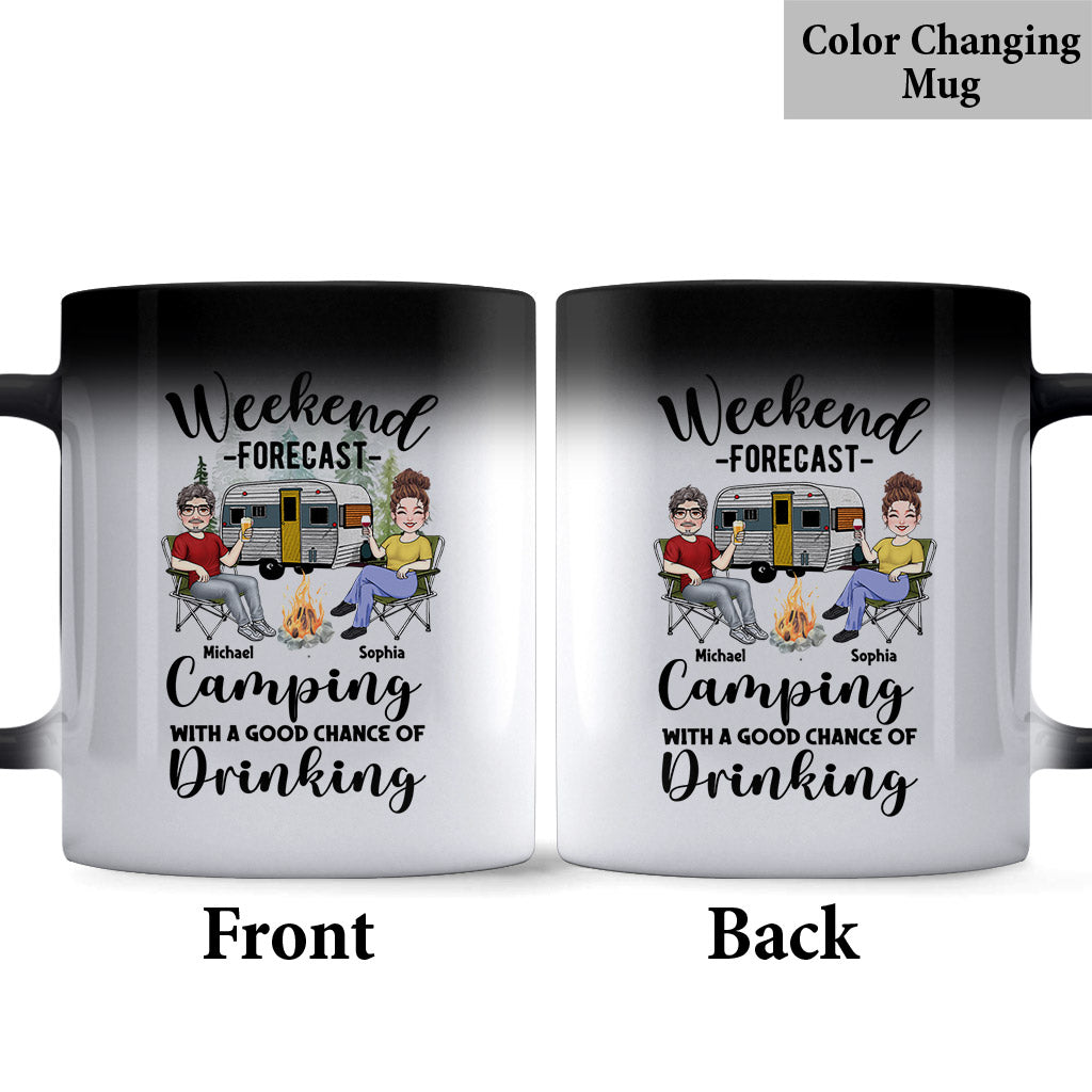 Weekend Forecast - Personalized Camping Mug