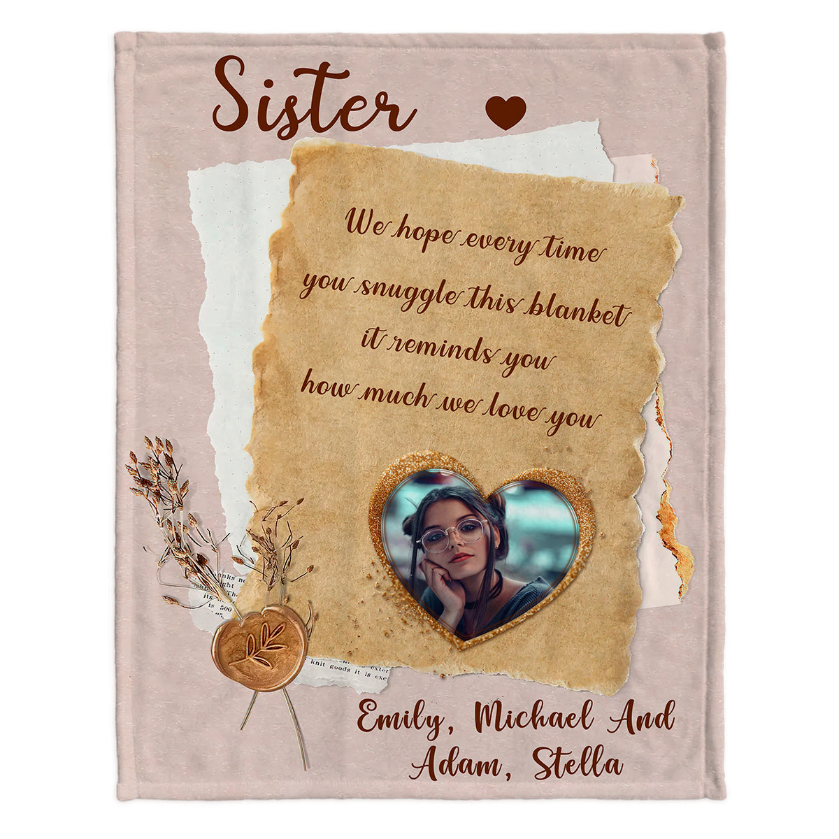 Grandma Mama - Gift for grandma, mom, dad, grandpa, aunt, uncle, sister, brother, husband, wife, friend - Personalized Blanket