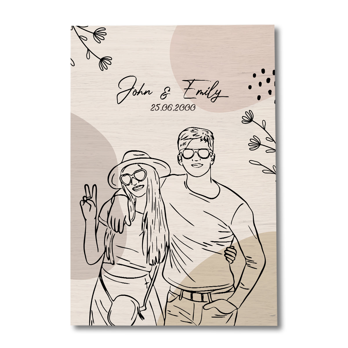 Every Love Story Is Beautiful - Personalized Couple Canvas And Poster