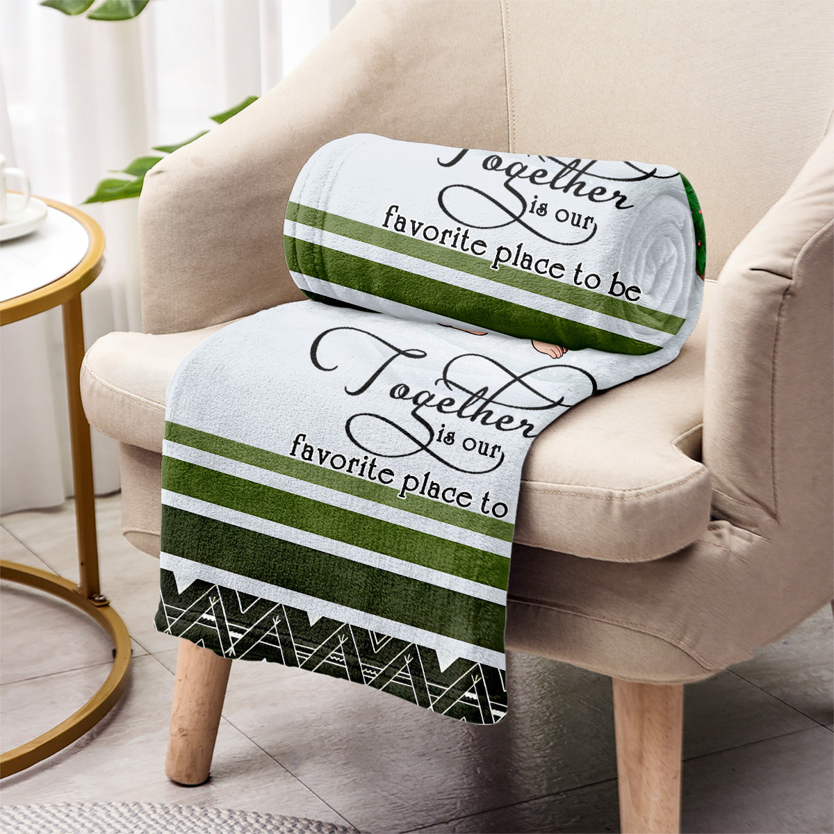 Together Is Our Favorite Place To Be - Personalized Camping Blanket
