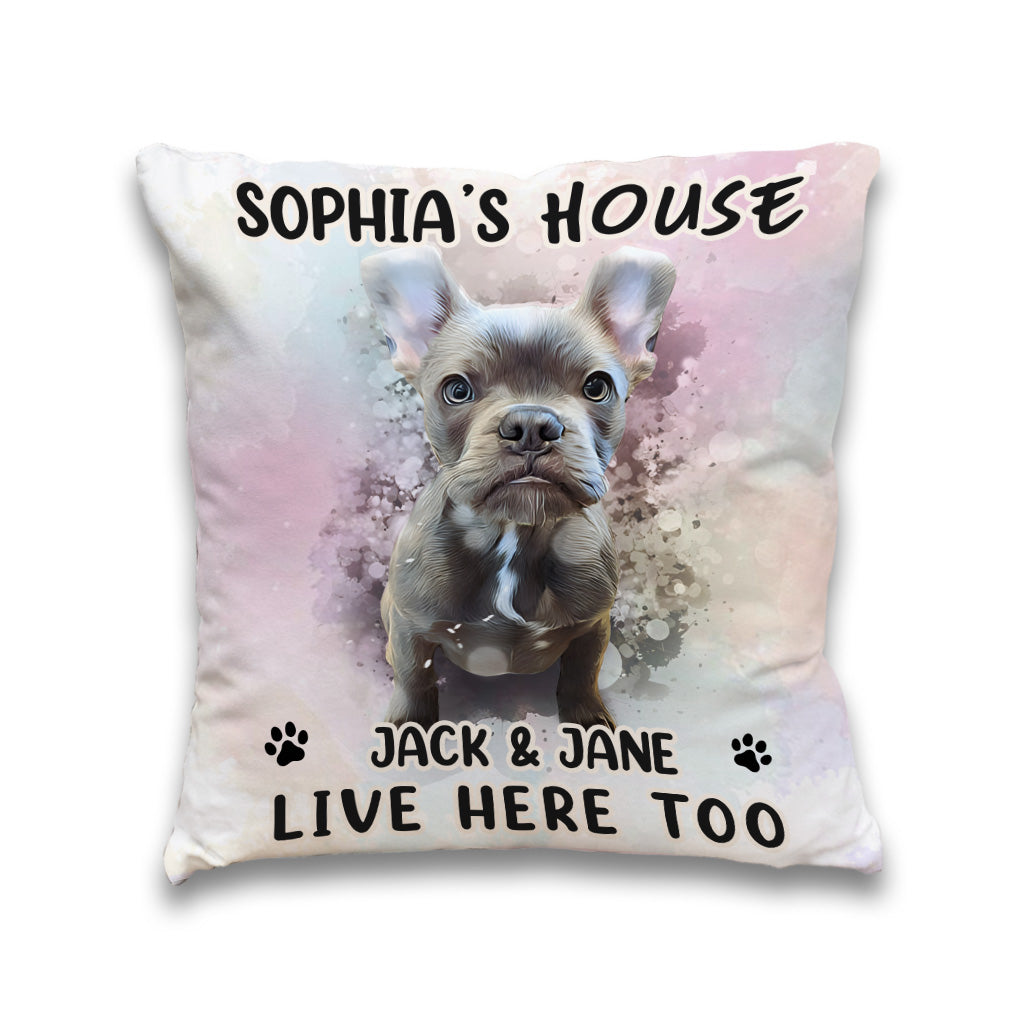 Ma Maison - Coussin décoratif personnalisé pour chien