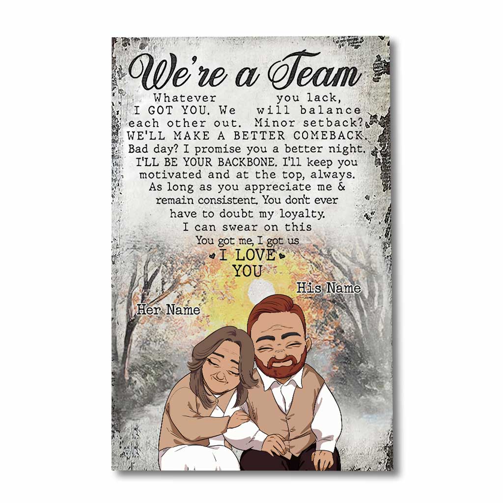 Husband And Wife We Are A Team - Personalized Couple Couple Poster