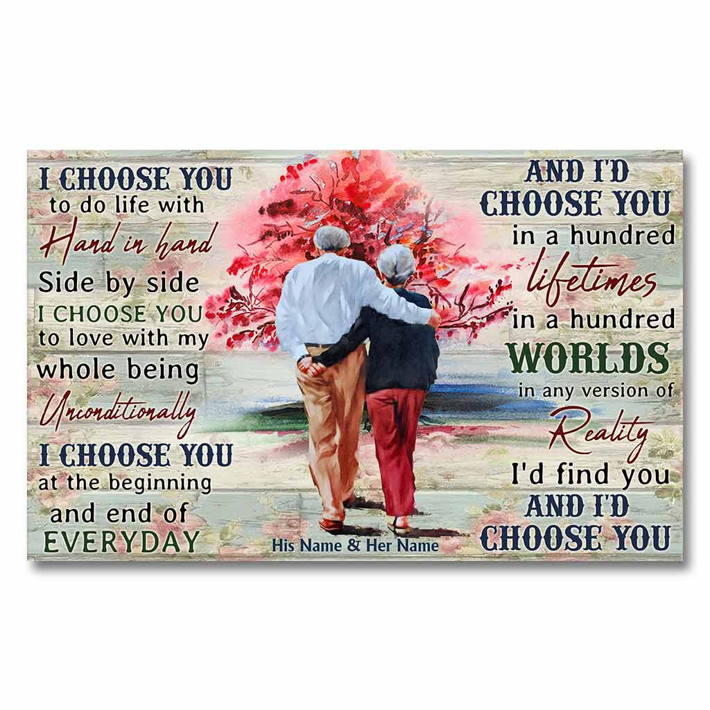Until The End Of Our Lives - Personalized Couple Poster