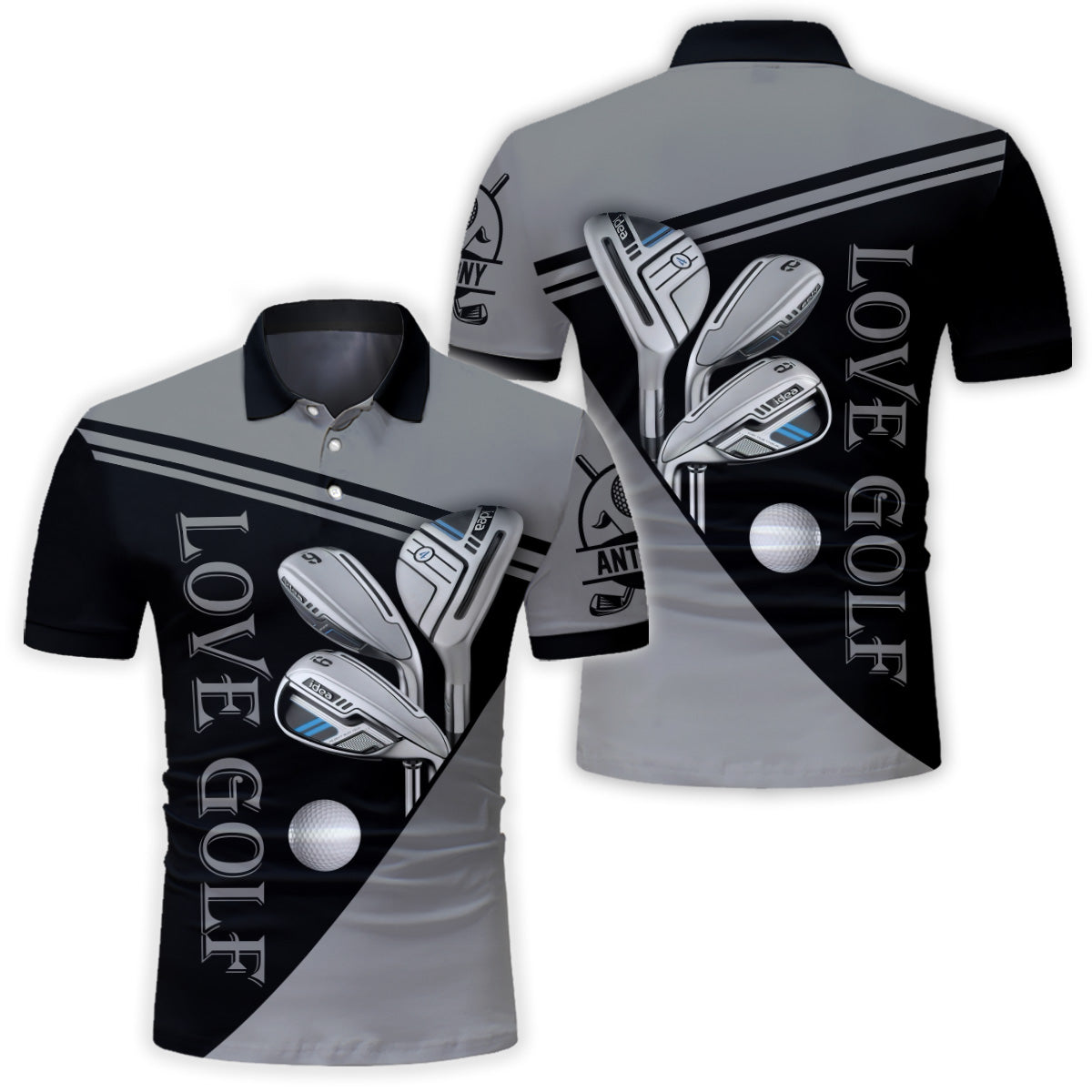 Love Golf – Personalisiertes Golf-Poloshirt