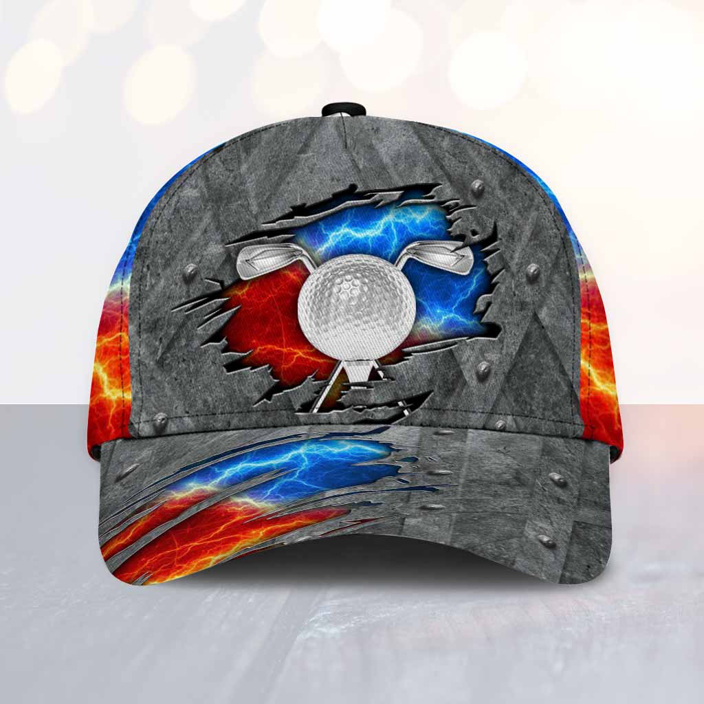 Golfer Metal 3D Printed Classic Cap