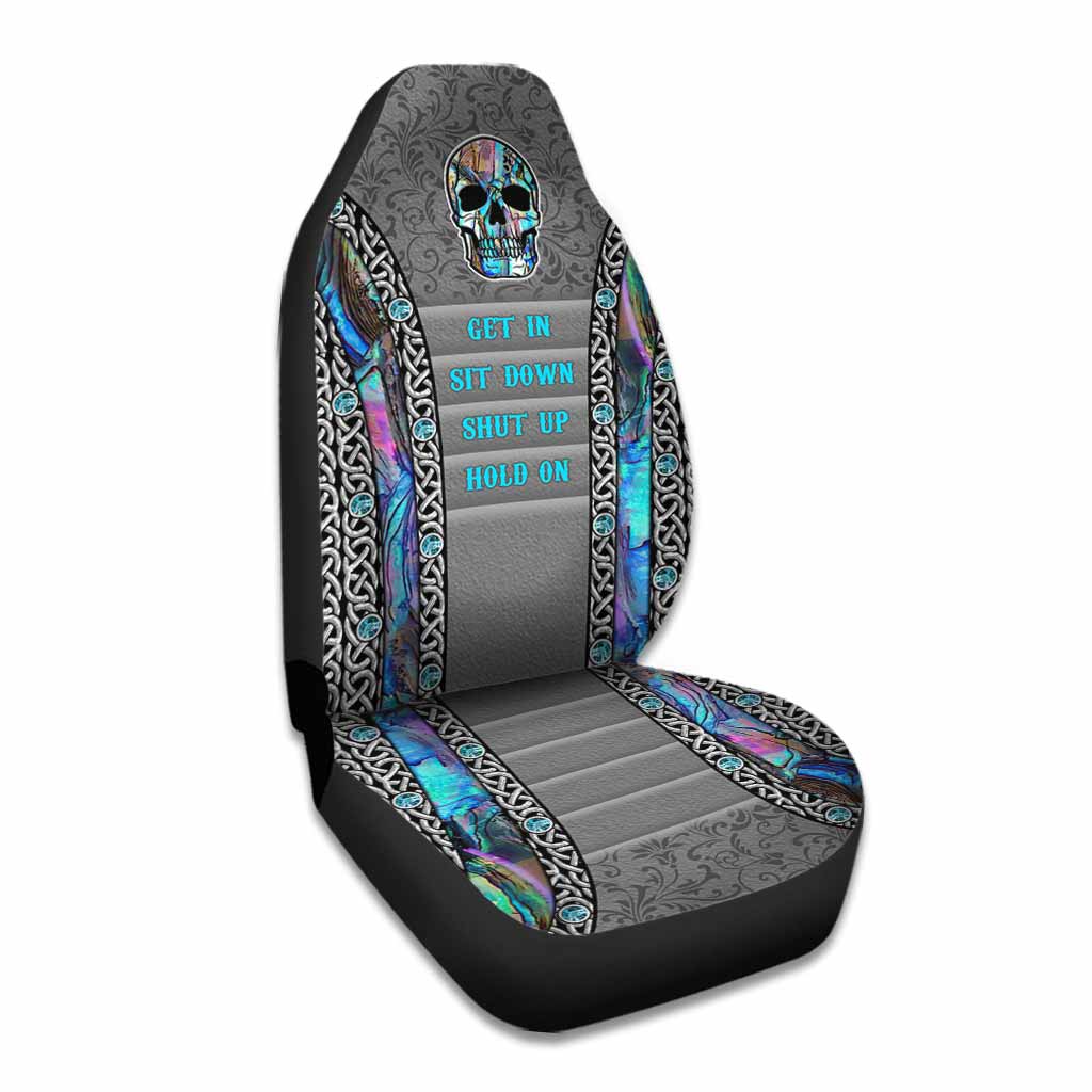 Get In Sit Down - Skull Seat Covers With 3D Pattern Print