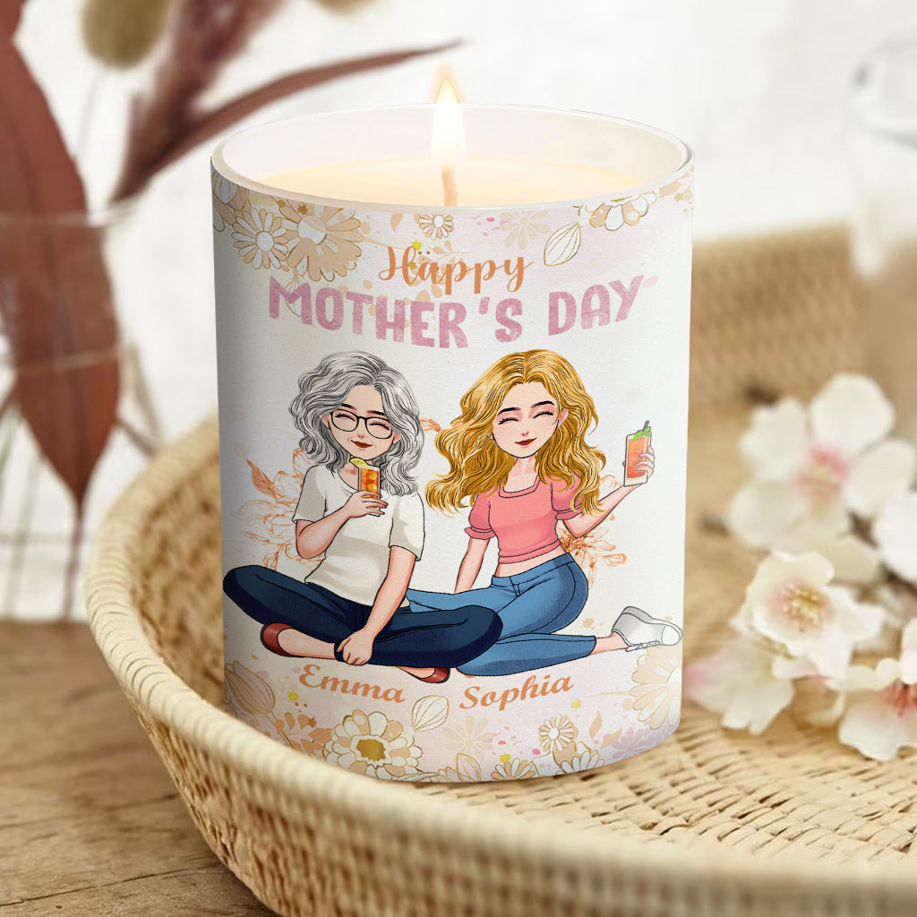 My Favorite Child Gave Me This Candle - Personalized Mother Candle With Wooden Lid
