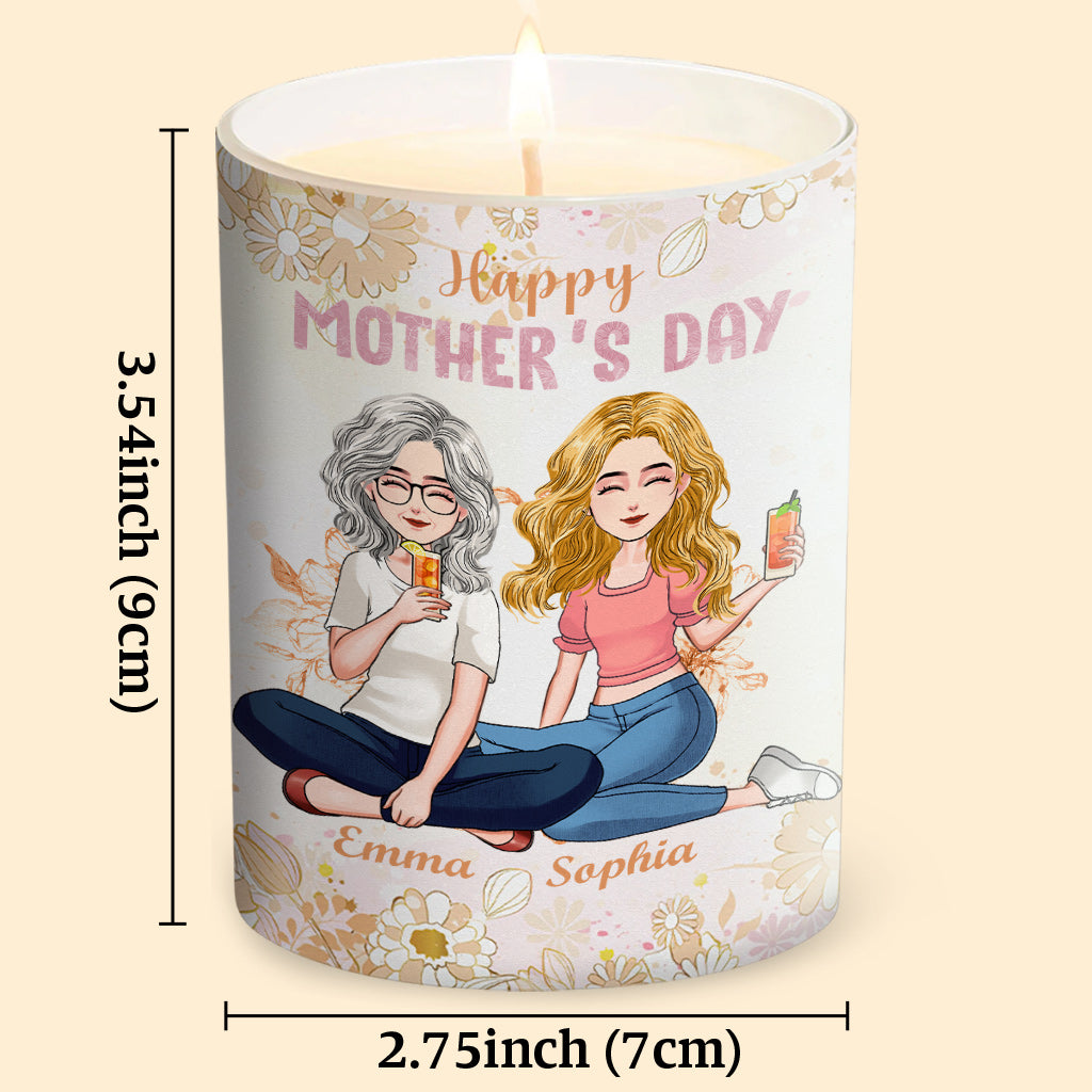 My Favorite Child Gave Me This Candle - Personalized Mother Candle With Wooden Lid